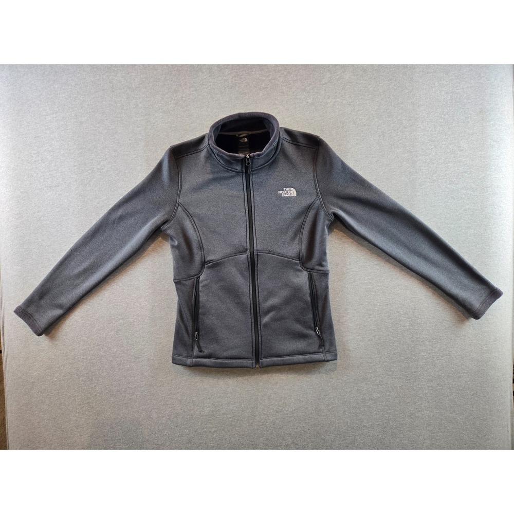 The North Face Agave Fleece Jacket Womens‎ Medium Gray Full Zip Gorpcore Outdoor